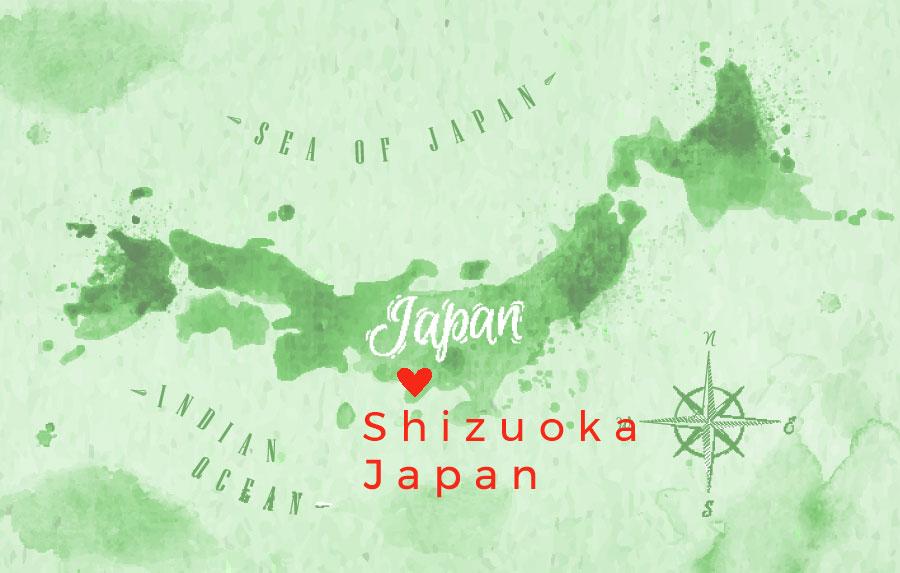 Our green tea is harvested with love in Shizuoka, Japan
