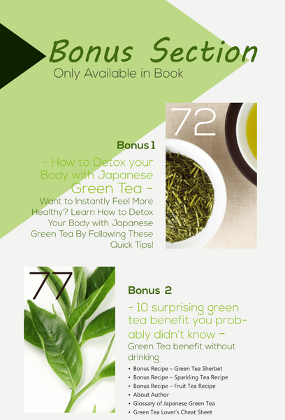 Book - I Will Teach You How to be Healthy by Using Japanese Green Tea!